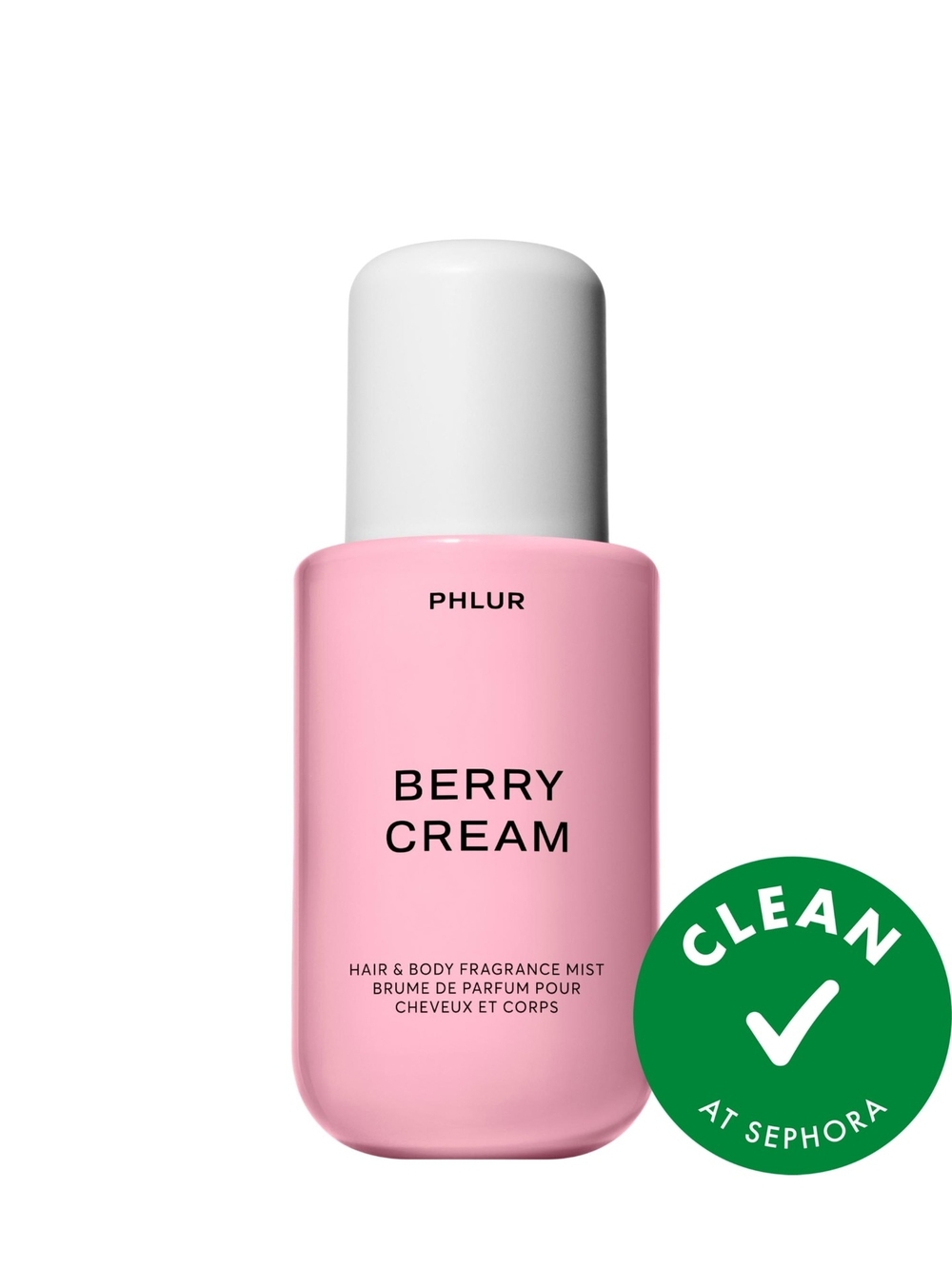 Phlur Berry Cream Hair & Body Mist - Pink 8.1oz